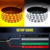 Nilight Truck Running Board Lights 2PCS 60 Inch LED Side