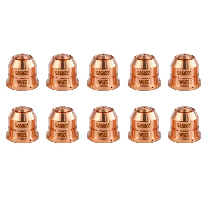 CZlewan 10Pcs 220971 Electrodes &10Pcs 220975 125A Nozzle Tips Compatible