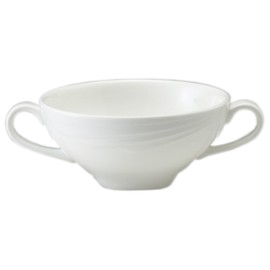 MIYAWO BA200-226 Amuse White Hand Held Bouillon Cup 250cc