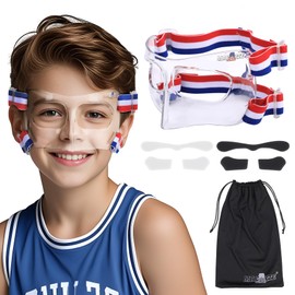 MC01 Kids Nose Guard for Broken Nose Girls Boys Basketball Soccer Sports Face Mask with Foam Padding for Teens
