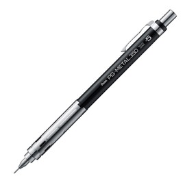 Pentel PG-METAL350 Mechanical Pencil, 0.5mm, Black, 10 PG315-A