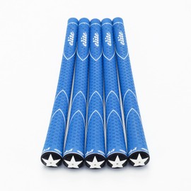 elitegrips (エリートグリップ) ゴルフグリップ N360 RUBBER 5本セット M56 バックライン無 マリンブルー