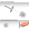 Home Intuition Modern Toilet Brush & Holder Set, Bathroom Bowl