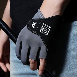 Professional Pro Billiard Glove Non-slip Pool Carom Nine-ball Billiard Glove HDR Pro Billiard Glove (Left Hand Grey 1PC)