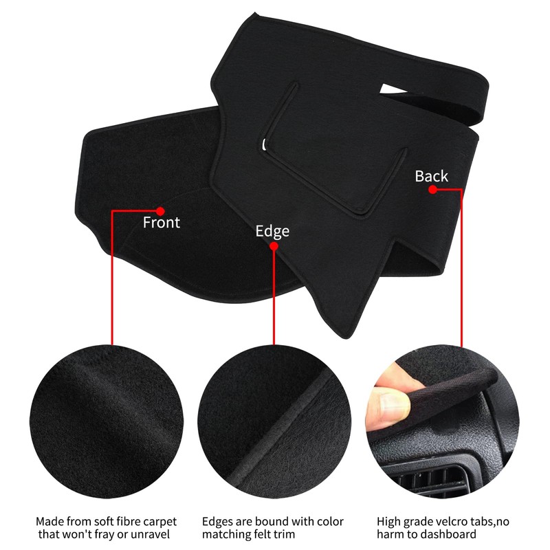 BLIBLIUNIT Dashboard Cover Dash Cover Mat Pad Custom Fit for