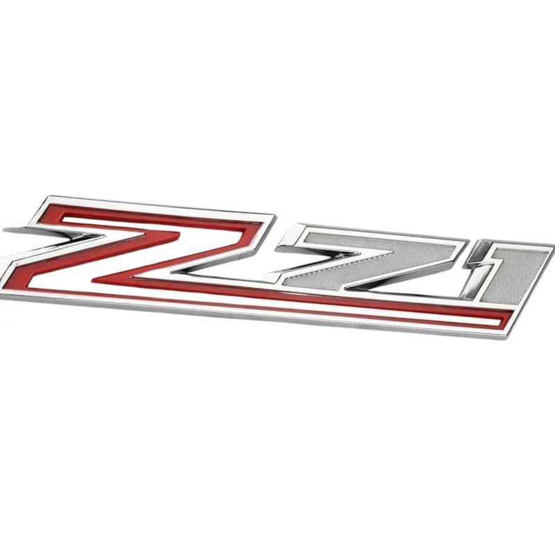 2PCS ⁠Chrome & Red 2019-2026 for Silverado Z71 Emblem Badge