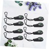 KOMBIUDA 8PCS Mini Compass Keychain with Lanyard Portable Outdoor Pendant