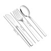 Fosly 3 Piece Stainless Steel Camping Cutlery Set, Travel Flatware