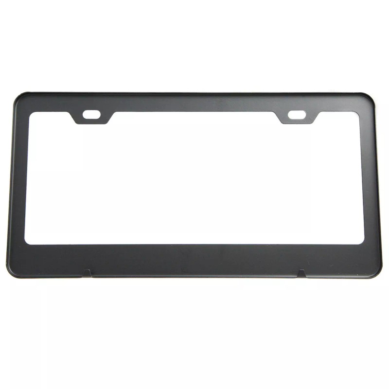KA Depot For Maybach License Plate Frame Matte Black W/Chrome