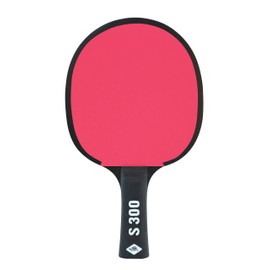 Donic-Schildkröt Protection Line S300 703054 Table Tennis Bat with Protection Against Topping 1.0 mm Sponge Jade ITTF Rubber Black
