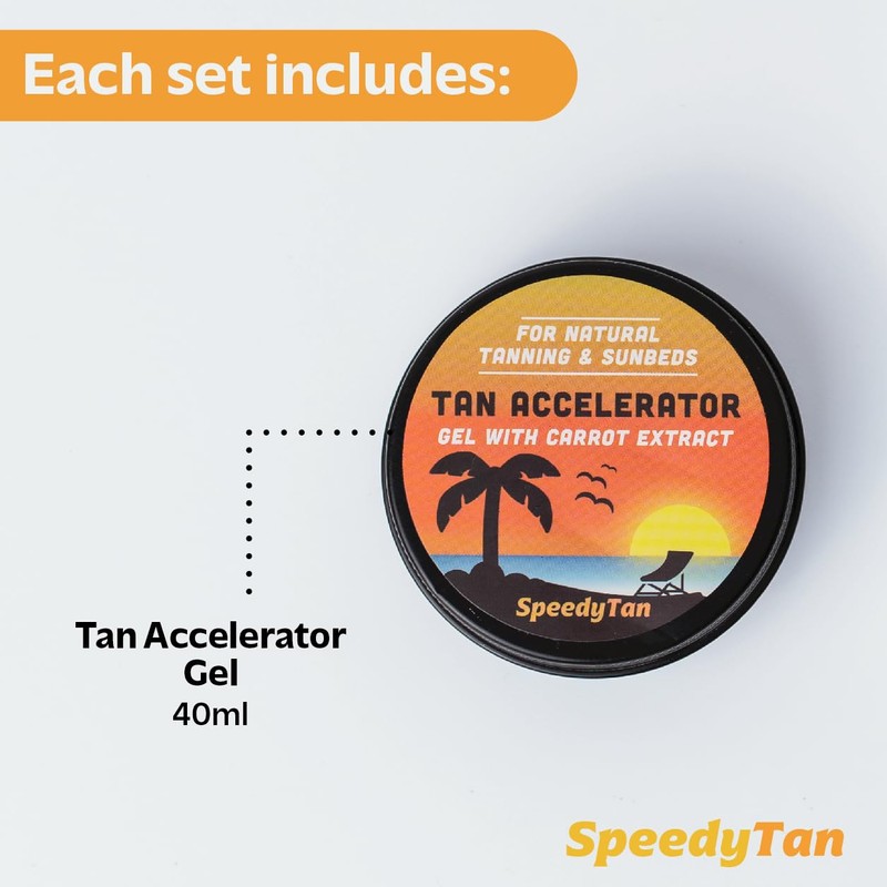 Premium Tan Accelerator Gel - For Sunbed Use & Natural