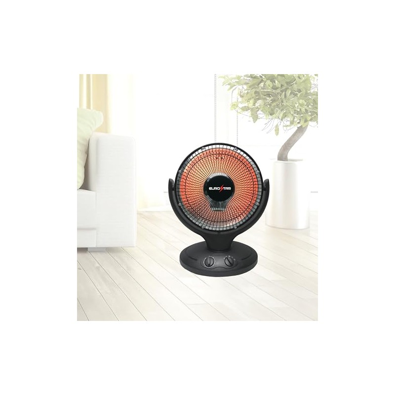 EUROSTAR PH998BK Infrared Oscillating Dish Heater