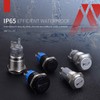 APIELE 19mm 12V Momentary Speaker Horn Push Button Toggle Switch