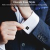 COMNICO 4 Pairs Cufflinks for Men Classic Tone Cuff Links