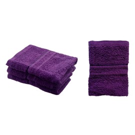 Face Cloths Face Flannels 1 100% Egyptian Cotton Face Towel Colour Purple