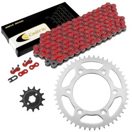 Caltric Red Drive Chain And Sprocket Kit for Honda XR250R 1990-1995