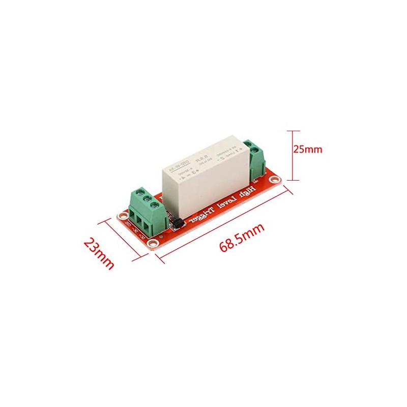 Acxico 1Pcs 3-32V DC 1-Channel SSR Solid State Relay High-Low