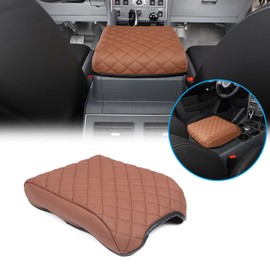 METYOUCAR Centre Console Pad, Compatible with Ineos Grenadier 2020-2024, PU Leather Car Armrest Pad, Centre Console, Armrest, Seat Box Cover Protector (Yellow Brown)