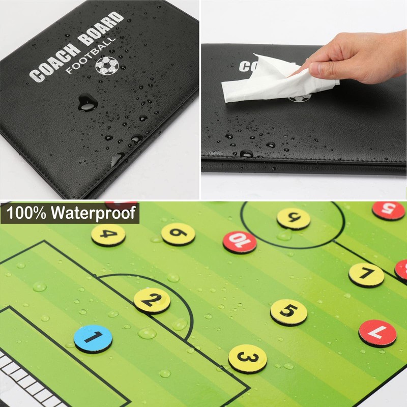 VolksRose Soccer Coaching Board, Soccer Tactics Board with Magnets and
