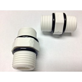 Unbranded Hex Nipple 1/2" Male x 1/2" Male  MBSP (2) Threaded Pipe Fittings Water Filter