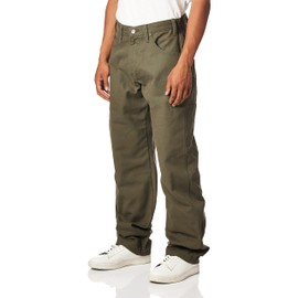 Dickies mens Relaxed Fit Sanded Duck Carpenter jeans, Moss Green, 34W x 30L US