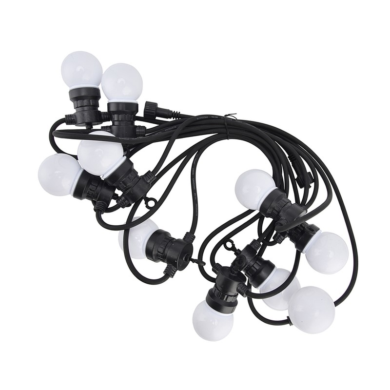 G50 Bulb String Light 5M 10LED White Globe Bulb Decorative