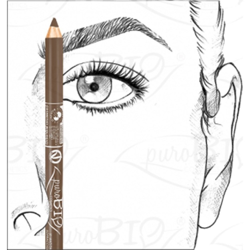 Eyebrow pencil with brush n.28: dark shades Tips PuroBio