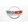 AUTO 2PC 1984-1996 C4 Corvette Chrome Red Front Nose Hood
