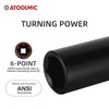 ATOOLMIC Deep Impact Socket, Metric, 1/2-Inch Drive, 27mm,6 points(AT1227L)