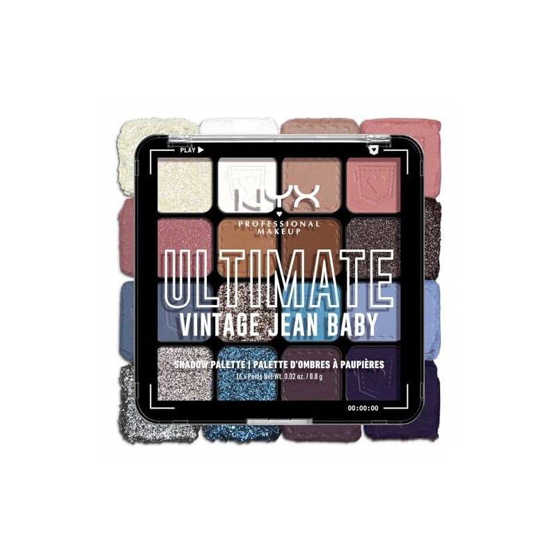Paleta de sombras ultimate shadow palette de 16 tonos -