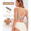 QooNoo Women's Bra Without Underwire Push Up Bra Coarse Breasts