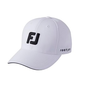 FootJoy FH25ABSC-1 Men's Basic Cap, Shoe Icon, White, 22.4 - 23.2 inches (57 - 59 cm)