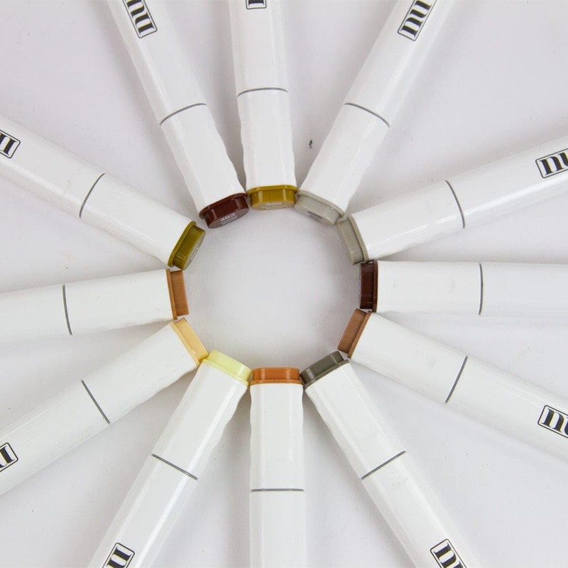 NUVO Alcohol Marker Pen Collection - Earth Tones - Set