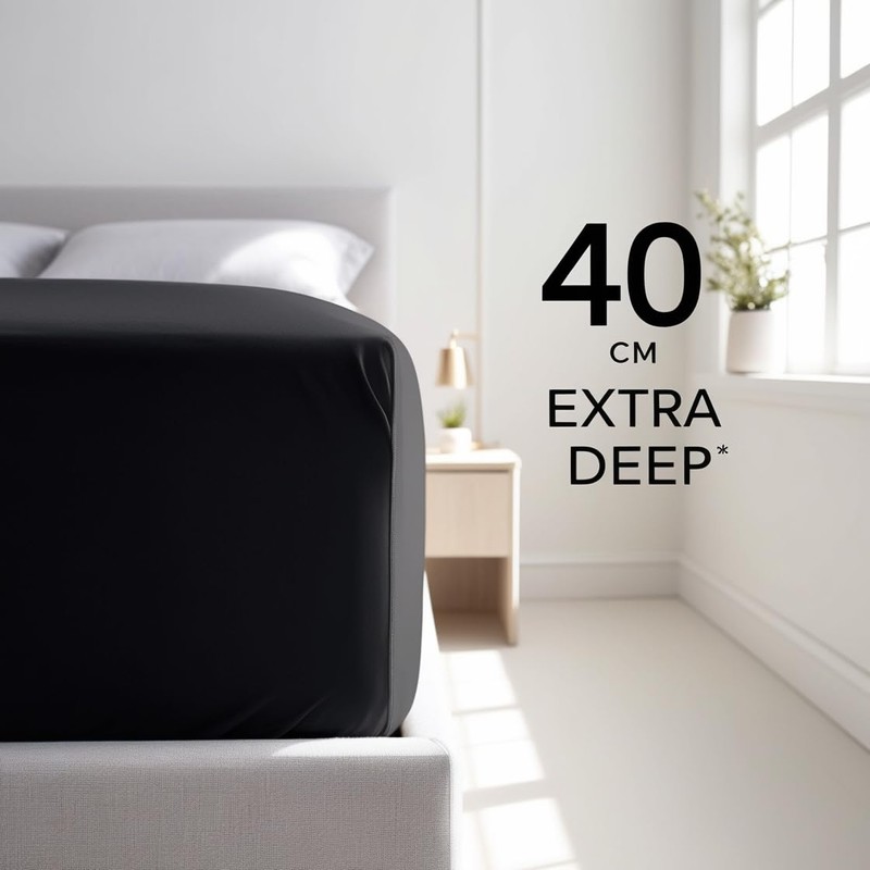 200 Thread Count 100% Egyptian Cotton Fitted Sheet - Extra