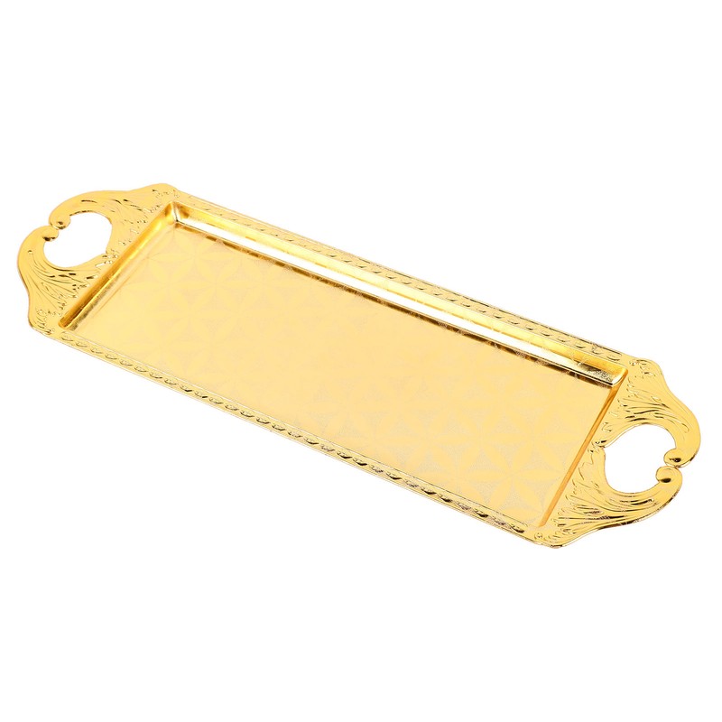 Rectangular Metal Tray Modern Elegant Decorative Light Luxury Serving Tray
