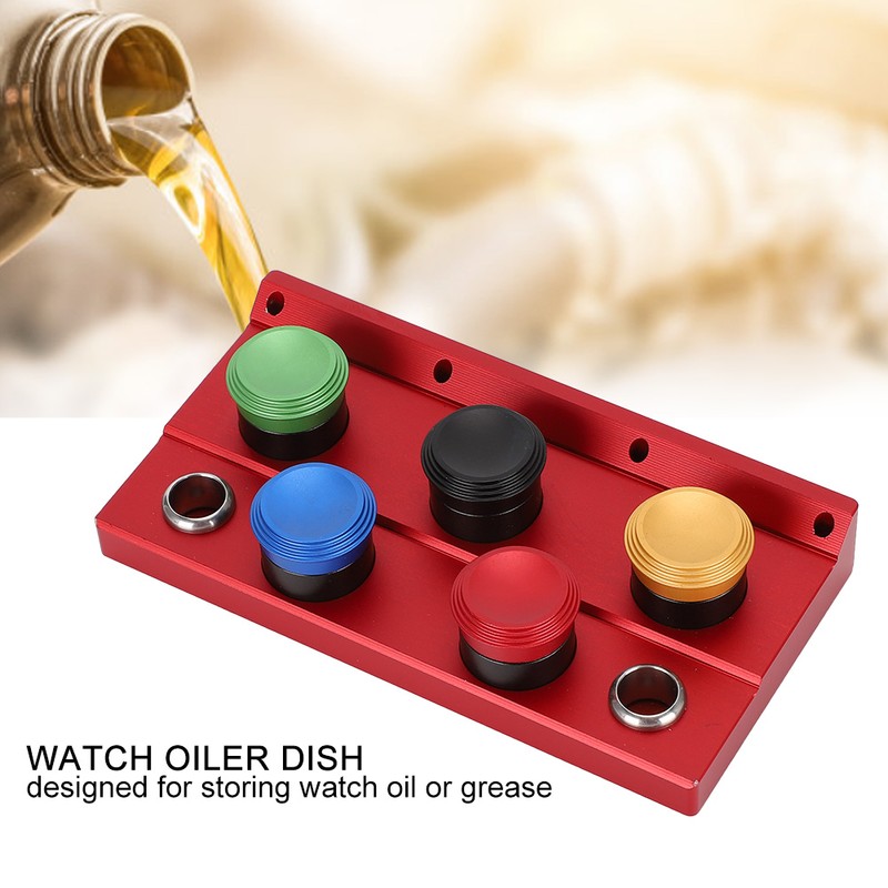 Watch Oiler 5 Dish Watch Oil Dip Tool Watch Repairing