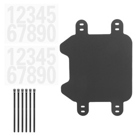 Motorcycle Front Number Plate, ABS Plastic Ebike E Bike Front Plate Compatible with Sur-Ron Light Bee X Electric Dirt Bike Off-Road Motorcycles Parts Accessories (White Number)