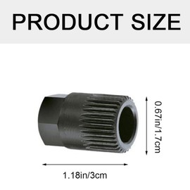 1 pack Generator Pulley Removal Tool 33 Teeth Alternator Pulley Removal Tool Portable Engine Pulley Removal Tool for Removing and Replaceing the Pulley