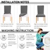 HZDHCLH Chair Covers Slipcovers 4/6 PCs Stretch Removable Washable Short