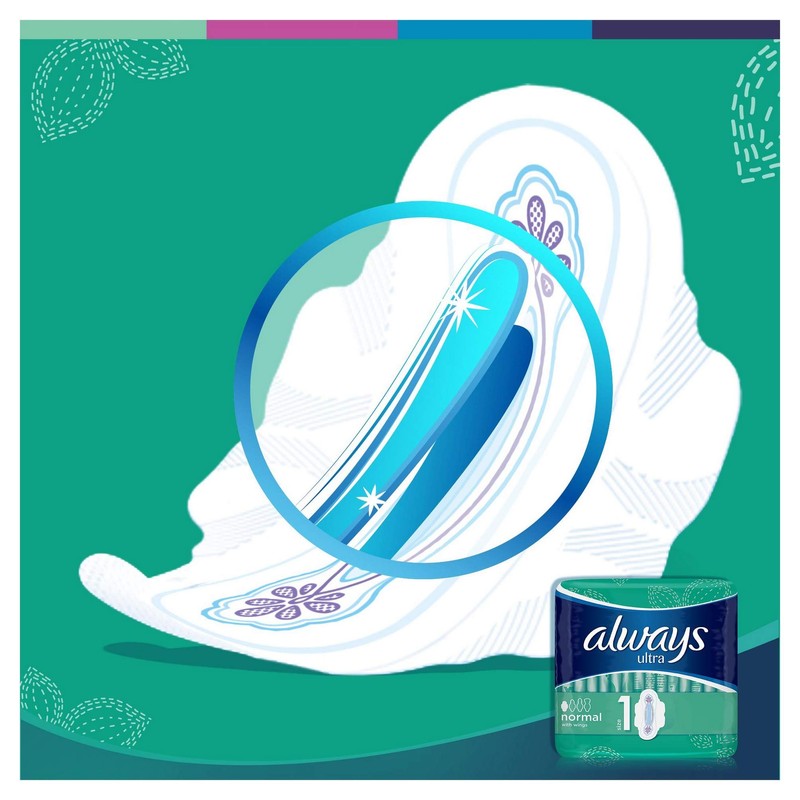 Always Ultra Normal Binden (mit Flügeln) Größe: 1, 8er Pack