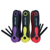 AB Tools 3pc Folding Allen Hex Star Torx Key Wrench