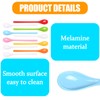 OWLMATE Pack of 10 Plastic Egg Spoons, Large, Egg Spoons,