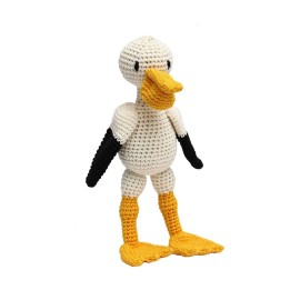 MyanmarMakers Pelican Bird Crochet Doll Handmade Amigurumi Plush Toy MyanmarMakers