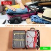 HARFINGTON 3pcs Compression Packing Cube for Suitcases Lightweight Luggage Organizers