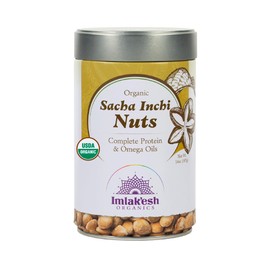 Imlakesh Organics Sacha Inchi Nuts (14oz Metal Jar)