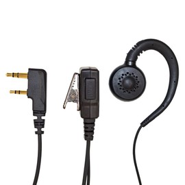 F.R.C 特定小電力トランシーバー　ケンウッド２ピンタイプ用　PRO仕様高耐久・防水　耳掛けスピーカータイプイヤホンマイク FPG-26K