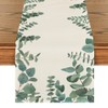 Artoid Mode Eucalyptus Leaves Summer Table Runner, Seasonal Spring Kitchen