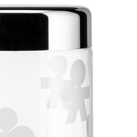 Alessi Girotondo Jar – Glass – Stainless Steel – Diameter 10.5 cm – 1.5 L