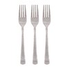 Pink Glitter Plastic Forks 48 Count