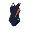 Michael Phelps Splice Comp Back Swimsuit Navy Blue/Orange